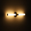Load image into Gallery viewer, 2-Light White Reeded Glass Up Down Vanity Wall Lamp