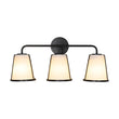 Load image into Gallery viewer, Modern Gold Opal Glass Shade 3-Light Vanity Lamp