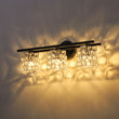 Load image into Gallery viewer, Black Chrome Crystal Accented Bathroom Vanity Wall Light