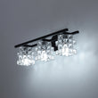Load image into Gallery viewer, Black Chrome Crystal Accented Bathroom Vanity Wall Light