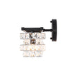 Load image into Gallery viewer, Black Chrome Crystal Accented Bathroom Vanity Wall Light