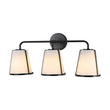 Load image into Gallery viewer, Modern Gold Opal Glass Shade 3-Light Vanity Lamp