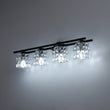Load image into Gallery viewer, Black Chrome Crystal Accented Bathroom Vanity Wall Light