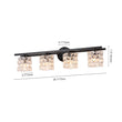 Load image into Gallery viewer, Black Chrome Crystal Accented Bathroom Vanity Wall Light