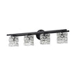 Load image into Gallery viewer, Black Chrome Crystal Accented Bathroom Vanity Wall Light