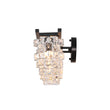 Load image into Gallery viewer, Black Chrome Crystal Accented Bathroom Vanity Wall Light