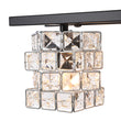 Load image into Gallery viewer, Black Chrome Crystal Accented Bathroom Vanity Wall Light