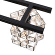 Load image into Gallery viewer, Black Chrome Crystal Accented Bathroom Vanity Wall Light