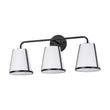 Load image into Gallery viewer, Modern Gold Opal Glass Shade 3-Light Vanity Lamp
