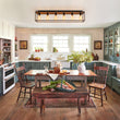 Load image into Gallery viewer, 5-Light Rectangular Cage Flush Mount Ceiling Light