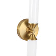 Load image into Gallery viewer, 2-Light White Reeded Glass Up Down Vanity Wall Lamp