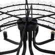 Load image into Gallery viewer, French Country Luxe Glass Flower Round Drum Cage Chandelier