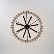 Load image into Gallery viewer, French Country Luxe Glass Flower Round Drum Cage Chandelier