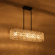 Load image into Gallery viewer, French Luxe Glass Flower Wide Cage Kitchen Island Pendant
