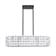 Load image into Gallery viewer, French Luxe Glass Flower Wide Cage Kitchen Island Pendant