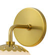 Load image into Gallery viewer, Brass 1-Light Flower Opal Glass Globe Wall Lamp