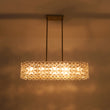 Load image into Gallery viewer, French Luxe Glass Flower Wide Cage Kitchen Island Pendant