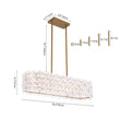 Load image into Gallery viewer, French Luxe Glass Flower Wide Cage Kitchen Island Pendant