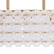 Load image into Gallery viewer, French Luxe Glass Flower Wide Cage Kitchen Island Pendant