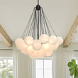 Load image into Gallery viewer, Bubble Cluster Opal White Glass Globe Chandelier