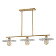 Load image into Gallery viewer, Classic Ceramic Brass 3-Light Kitchen Island Pendant Chandelier