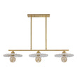 Load image into Gallery viewer, Classic Ceramic Brass 3-Light Kitchen Island Pendant Chandelier