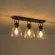 Load image into Gallery viewer, Farmhouse Dual Mount Seeded Glass Linear Ceiling Light
