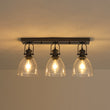 Load image into Gallery viewer, Farmhouse Dual Mount Seeded Glass Linear Ceiling Light