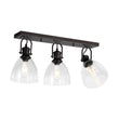 Load image into Gallery viewer, Farmhouse Dual Mount Seeded Glass Linear Ceiling Light