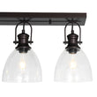 Load image into Gallery viewer, Farmhouse Dual Mount Seeded Glass Linear Ceiling Light