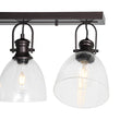 Load image into Gallery viewer, Farmhouse Dual Mount Seeded Glass Linear Ceiling Light