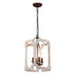 Load image into Gallery viewer, Farmhouse Wood Cylinder Drum Pendant Light