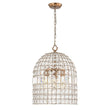 Load image into Gallery viewer, French Farmhouse Crystal Lantern Pendant Light
