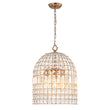 Load image into Gallery viewer, French Farmhouse Crystal Lantern Pendant Light