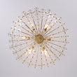 Load image into Gallery viewer, Glam Vintage Glass Flower Vine Gold Wide Basin Chandelier