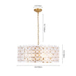 Load image into Gallery viewer, French Country Luxe Glass Flower Round Drum Cage Chandelier