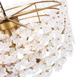 Load image into Gallery viewer, French Country Luxe Glass Flower Round Drum Cage Chandelier