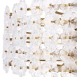 Load image into Gallery viewer, French Country Luxe Glass Flower Round Drum Cage Chandelier