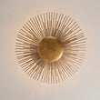 Load image into Gallery viewer, Luxury Gold Foiled Traditional Round Sunburst Semi Flush Mount