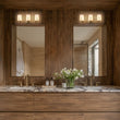 Load image into Gallery viewer, Modern Gold Opal Glass Shade 3-Light Vanity Lamp