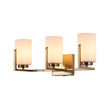 Load image into Gallery viewer, Modern Gold Opal Glass Shade 3-Light Vanity Lamp