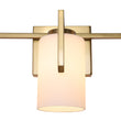 Load image into Gallery viewer, Modern Gold Opal Glass Shade 3-Light Vanity Lamp