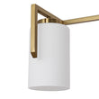 Load image into Gallery viewer, Modern Gold Opal Glass Shade 3-Light Vanity Lamp