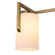 Load image into Gallery viewer, Modern Gold Opal Glass Shade 3-Light Vanity Lamp