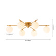 Load image into Gallery viewer, Modern 6-Light White Glass Globe Sputnik Semi Flush Mount