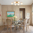 Load image into Gallery viewer, Modern 6-Light White Glass Globe Sputnik Semi Flush Mount