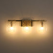 Load image into Gallery viewer, Modern Mid-Century Textured Glass Panel Bathroom Wall Lamp
