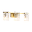 Load image into Gallery viewer, Modern Mid-Century Textured Glass Panel Bathroom Wall Lamp