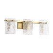 Load image into Gallery viewer, Modern Mid-Century Textured Glass Panel Bathroom Wall Lamp