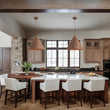 Load image into Gallery viewer, Rustic Single Wood Style Wide Conical Pendant Light